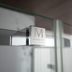 Merlyn 8 Series Frameless Hinge & Inline in a Recess Shower Enclosure